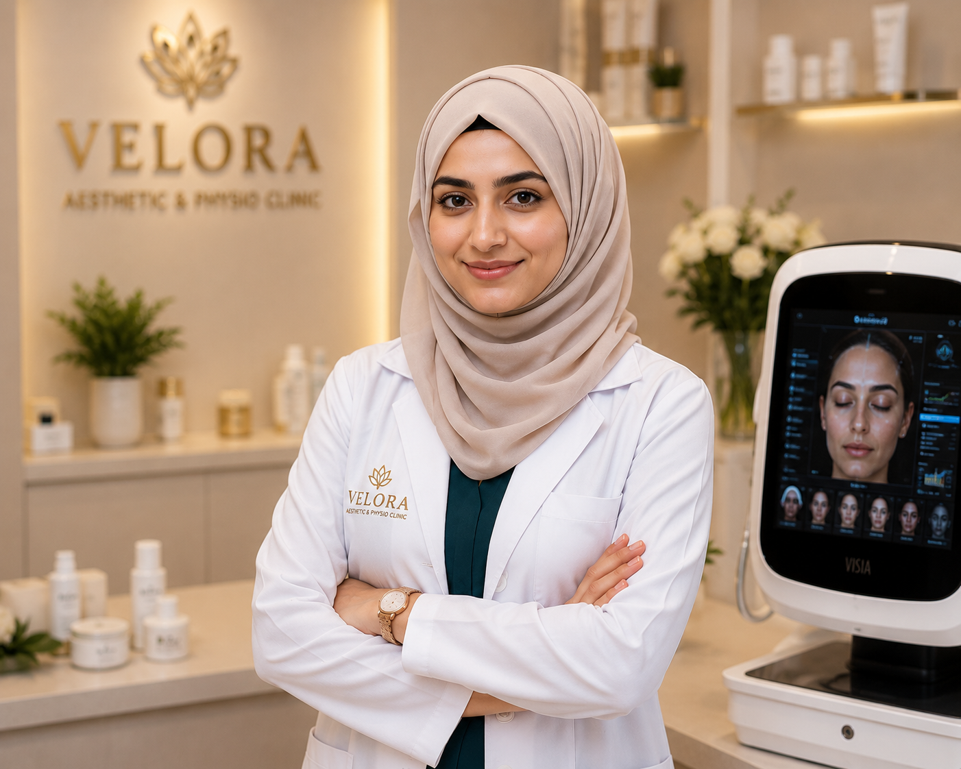 Female aesthetic practitioner at VELORA clinic